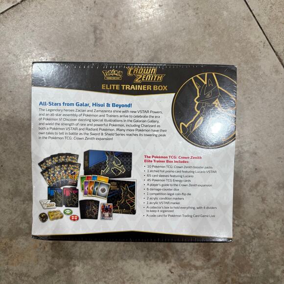 Pokemon - Crown Zenith - ETB Elite Trainer Box - New / Rip Seal - Picture 3 of 4